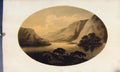 Original Old Antique Print Loch Tay From Maxwells Temple Sepia Scotland 1808