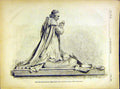 Original Old Antique Print Monument Guerrin Cathedral Langres French 1882 19th