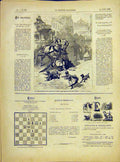 Original Old Antique Print Saint-Roch School Congregation Sister Nun 1882 19th