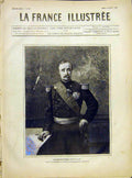 Original Old Antique Print Portrait General Cissey Military French 1882 19th