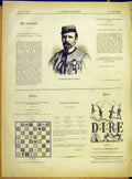 Original Old Antique Print Portrait General Charette French 1882 19th