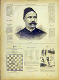 Original Old Antique Print Portrait Arabi-Pasha French 1882 19th