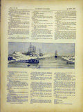 Original Old Antique Print Agypt Kantara Suez Canal French 1882 19th