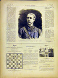 Original Old Antique Print Portrait General Wolseley Egypt Military 1882 19th