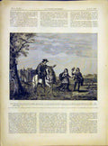 Original Old Antique Print Saint Therese Child Maures Padreau French 1882 19th