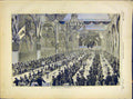 Original Old Antique Print Banquet Saint-Mande French 1882 19th