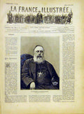 Original Old Antique Print Portrait Cardinal Lavigerie French 1882 Victorian