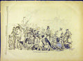 Original Old Antique Print Omnibus Boat Ferry Martin French 1882 19th