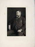 Original Old Antique Print London Men W Gilles C1898 Portrait Art 19th
