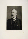 Original Old Antique Print London Men Henry Edward Aspinall Portrait C1898 19th