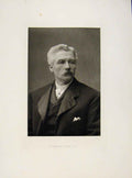 Original Old Antique Print London Men Lawson Johston Portrait C1898 Victorian