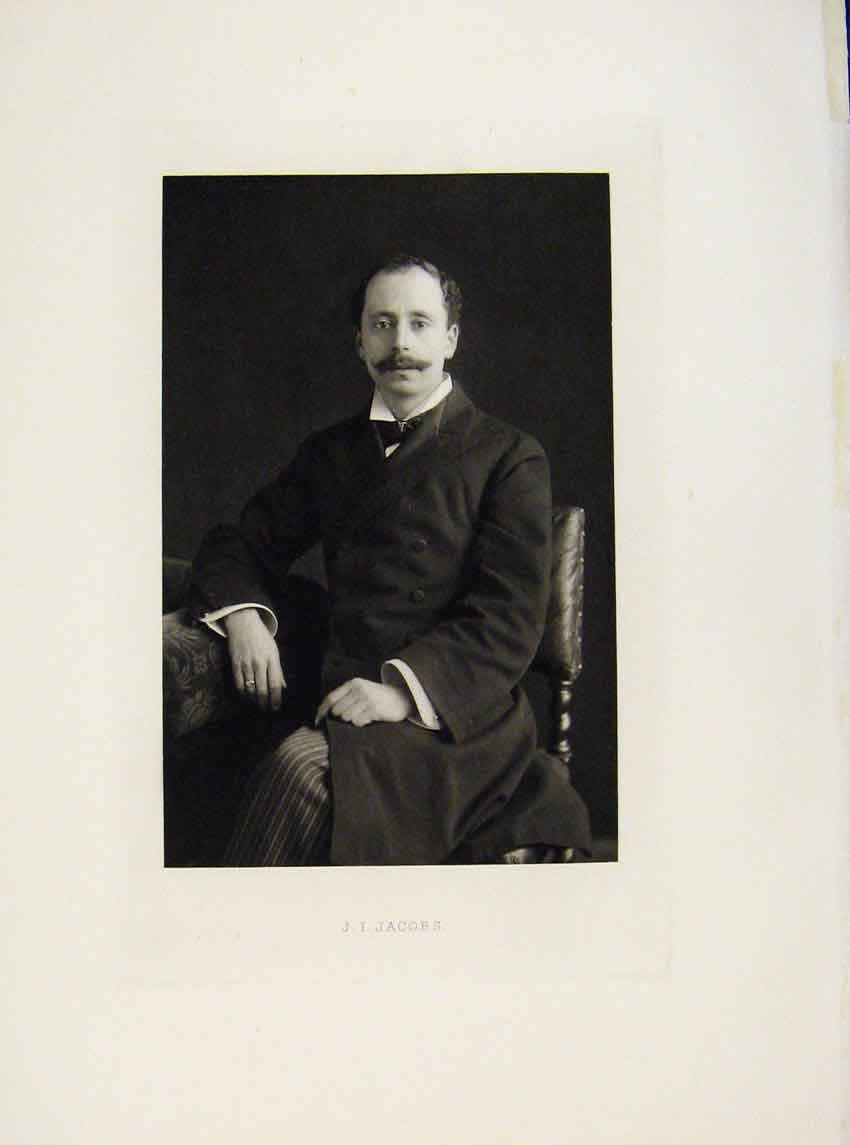 Original Old Antique Print London Men Jacobs C1898 Portrait Art 19th