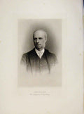 Original Old Antique Print London Men John Hollams C1898 Portrait 19th