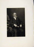 Original Old Antique Print London Men Morgan Harvey C1898 Portrait Victorian