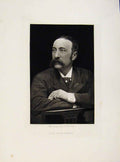 Original Old Antique Print London Men Mc Lean Hardy Portrait C1898 Victorian