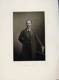 Original Old Antique Print London Men Grederick Green Portrait C1898 Victorian