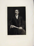 Original Old Antique Print London Men John Carlisle Portrait C1989 20th Century