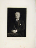 Original Old Antique Print London Men Sir E H Galsworthy Portrait C1898 19th