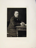 Original Old Antique Print London Men E D Oppert C1898 Portrait Art Victorian