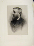 Original Old Antique Print London Men Sir Michael Hicks Beach Portrait C1893