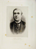 Original Old Antique Print London Men George Goschen Portrait C1898 Victorian