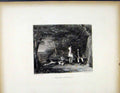 Original Old Antique Print Shooters Refreshing C1843 Hunters Resting Victorian