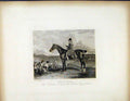 Original Old Antique Print John Winter Huntsman C1843 Hunter Dogs 19th