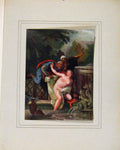 Old Antique Print Limited Edition Susanna And The Elders By J Christophe 18th