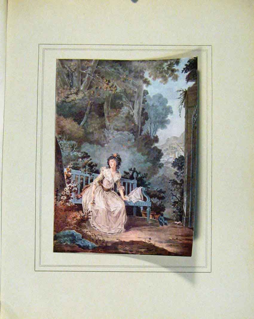 Original Old Antique Print Limited Edition Madame Dugazon Role By J Francois