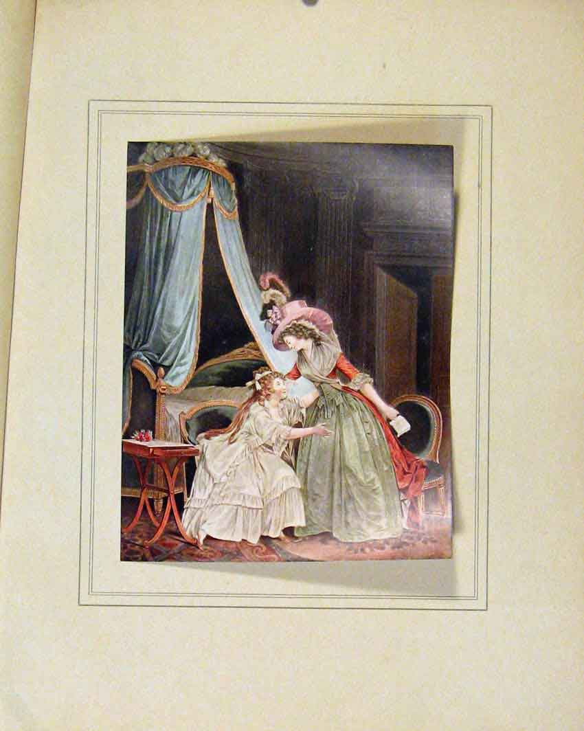 Original Old Antique Print Limited Edition Lindiscretion By Jean Francois
