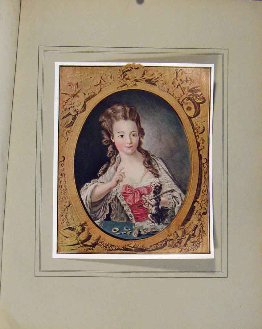 Original Old Antique Print The Pleasures Education By L Bonnet Limited Edition