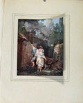 Original Old Antique Print Lescalade Ou Les Adieux Du Matin Limited Edition 20th