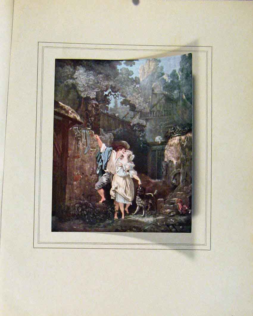 Original Old Antique Print Lescalade Ou Les Adieux Du Matin Limited Edition 20th