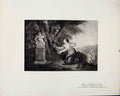 Original Old Antique Print Limited Edition Loffrande A Lamour By J Francois