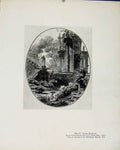 Original Old Antique Print Ruines Romaines By J Francois Limited Edition