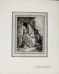 Original Old Antique Print Limited Edition By J Francois La Confiance Enfantine