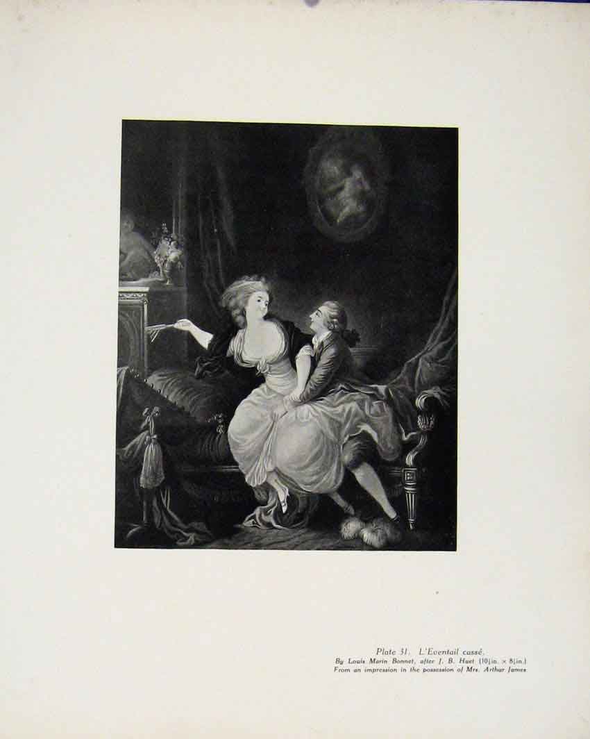 Original Old Antique Print Leventail Casse By L Bonnet Limited Edition
