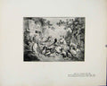 Original Old Antique Print Pastorale No 584 Limited Edition Art
