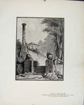Original Old Antique Print Limited Edition Ruines By Gilles Demarteau