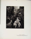 Original Old Antique Print Limited Edition Les Espiegles By C Descourtis