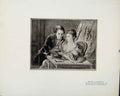 Original Old Antique Print La Confidence By Jubier Limited Edition Fine Art