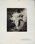 Original Old Antique Print Limited Edition Le Moraliste By J Chapuy Art
