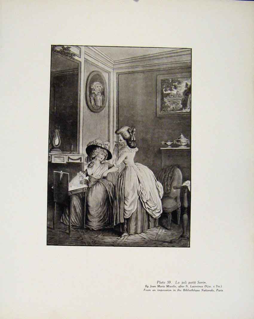Original Old Antique Print Limited Edition Le Joli Petit Serin