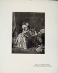 Original Old Antique Print Les Chagrins De Lenfance Limited Edition Art