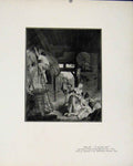 Original Old Antique Print Limited Edition Il Est Trop Tard Fine Art