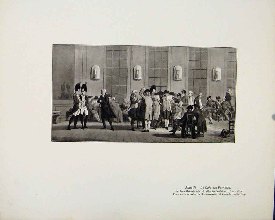 Original Old Antique Print Le Cage Des Partiotes Limited Edition Art