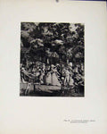 Original Old Antique Print Limited Edition La Promenade Publique Details