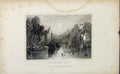 Original Old Antique Print England C1849 Knaresborough Castle Yorkshire 19th