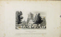 Original Old Antique Print C1849 Hornsey Church Middlesex Fine Art Victorian
