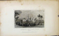 Original Old Antique Print England Kirkstall Abbey Leeds Yorkshire